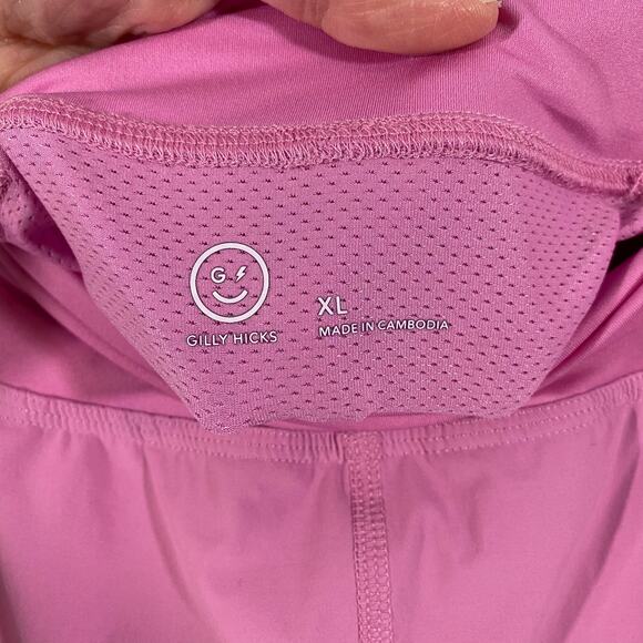 Gilly Hicks by Hollister Pink High Rise Lined Active Running Shorts Size XL - Picture 6 of 7
